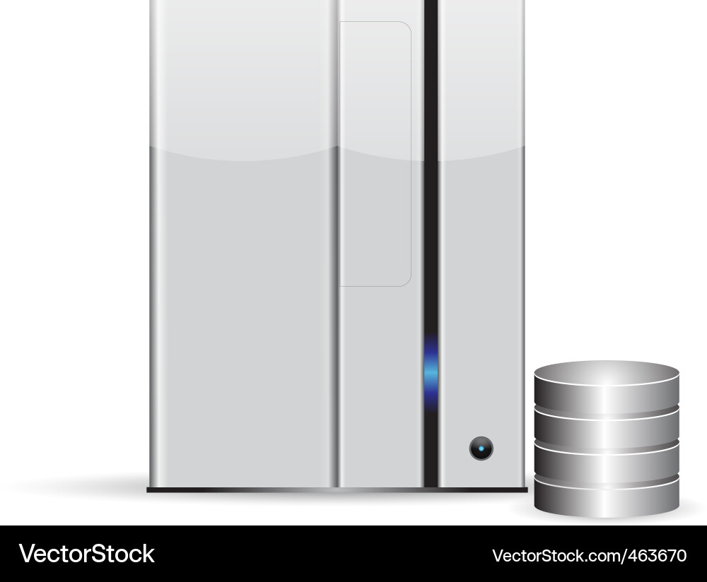 Server Technology Database vector image