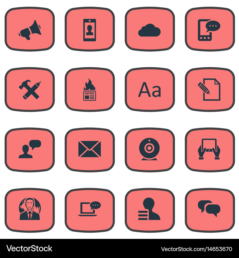 Set of simple user icons Vector Image