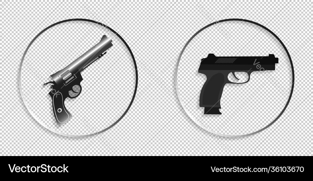 Set runde Icons oder Embleme mit Schatten dunkel Vektorbild