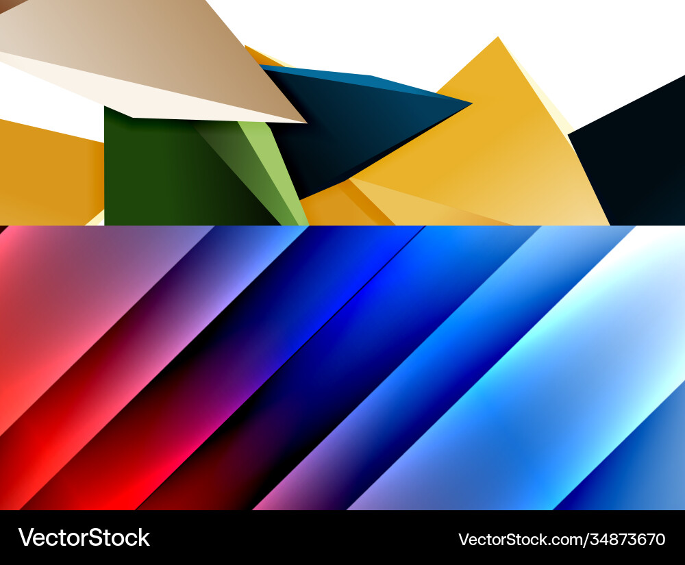 Set two minimal geometric abstract backgrounds Set two minimal geometric abstract backgrounds vector image