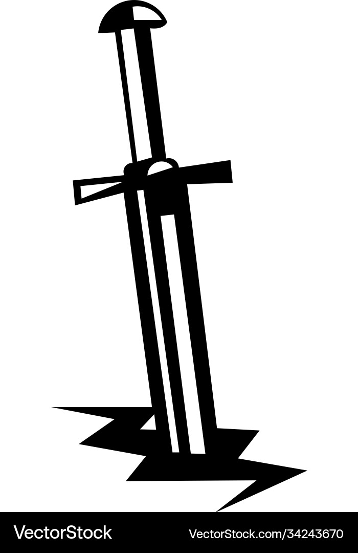 Simple sword icon symbol that can be used vector image