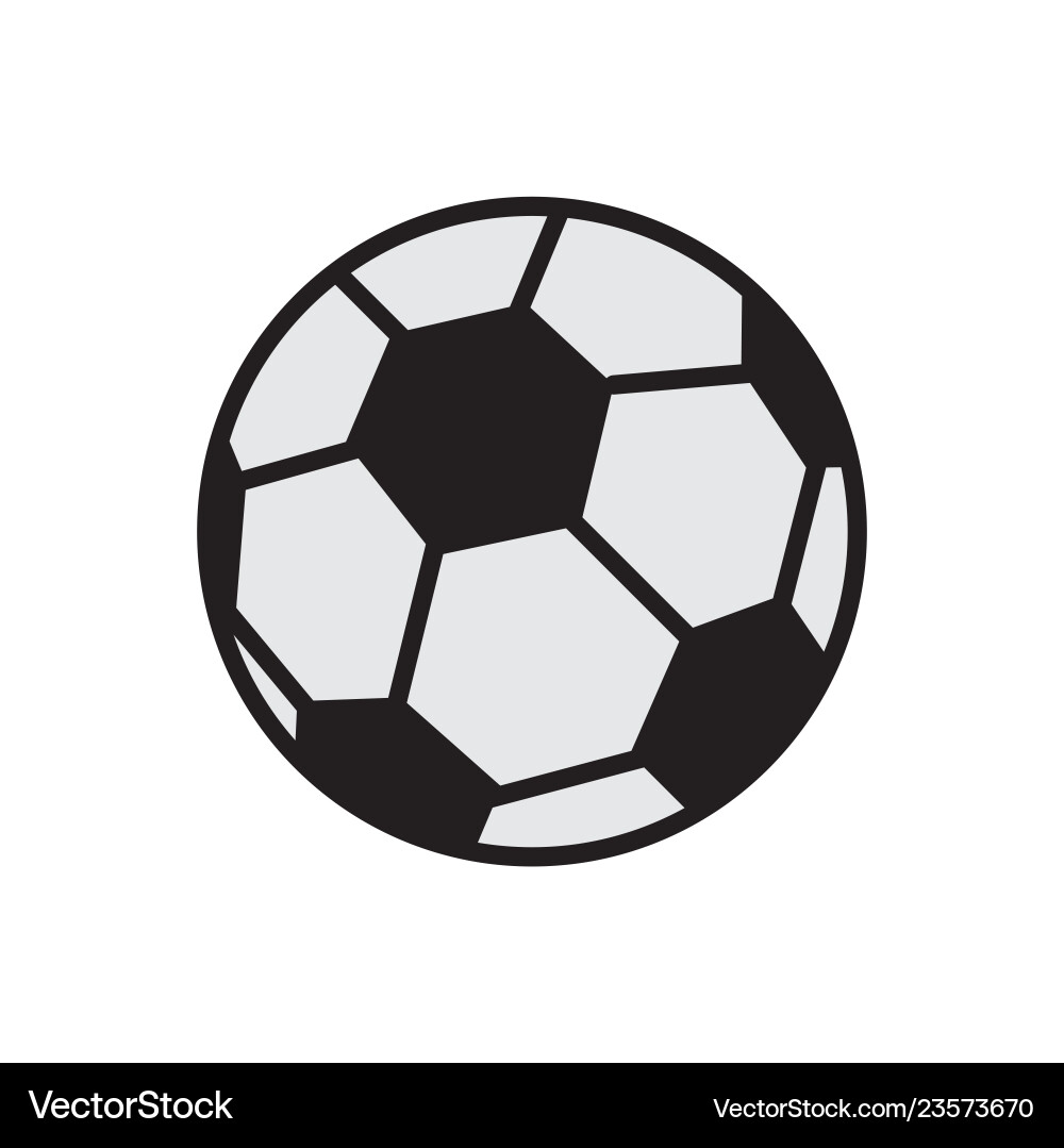 Soccer ball icon on white background for graphic Soccer ball icon on white background for graphic vector image
