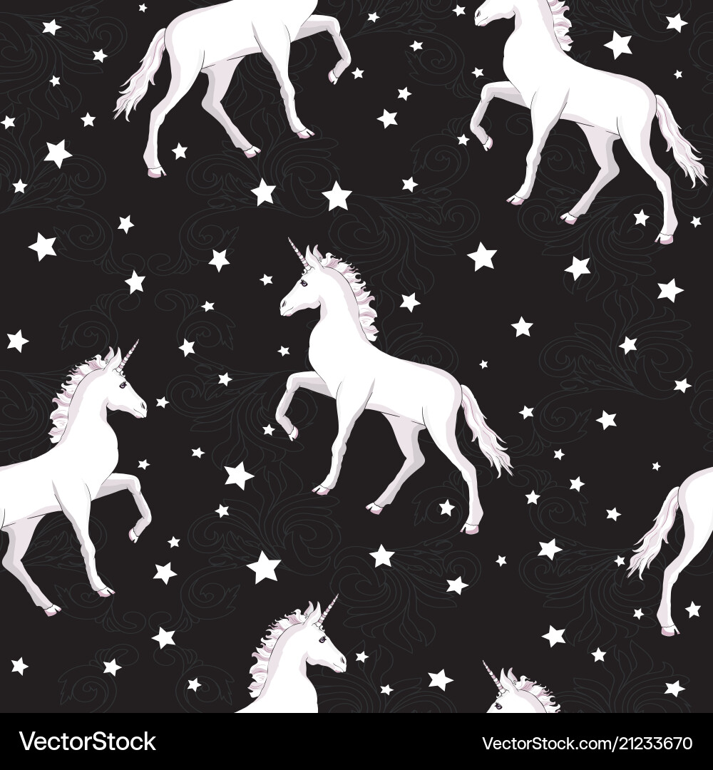 Unicorn Seamless Pattern vector image