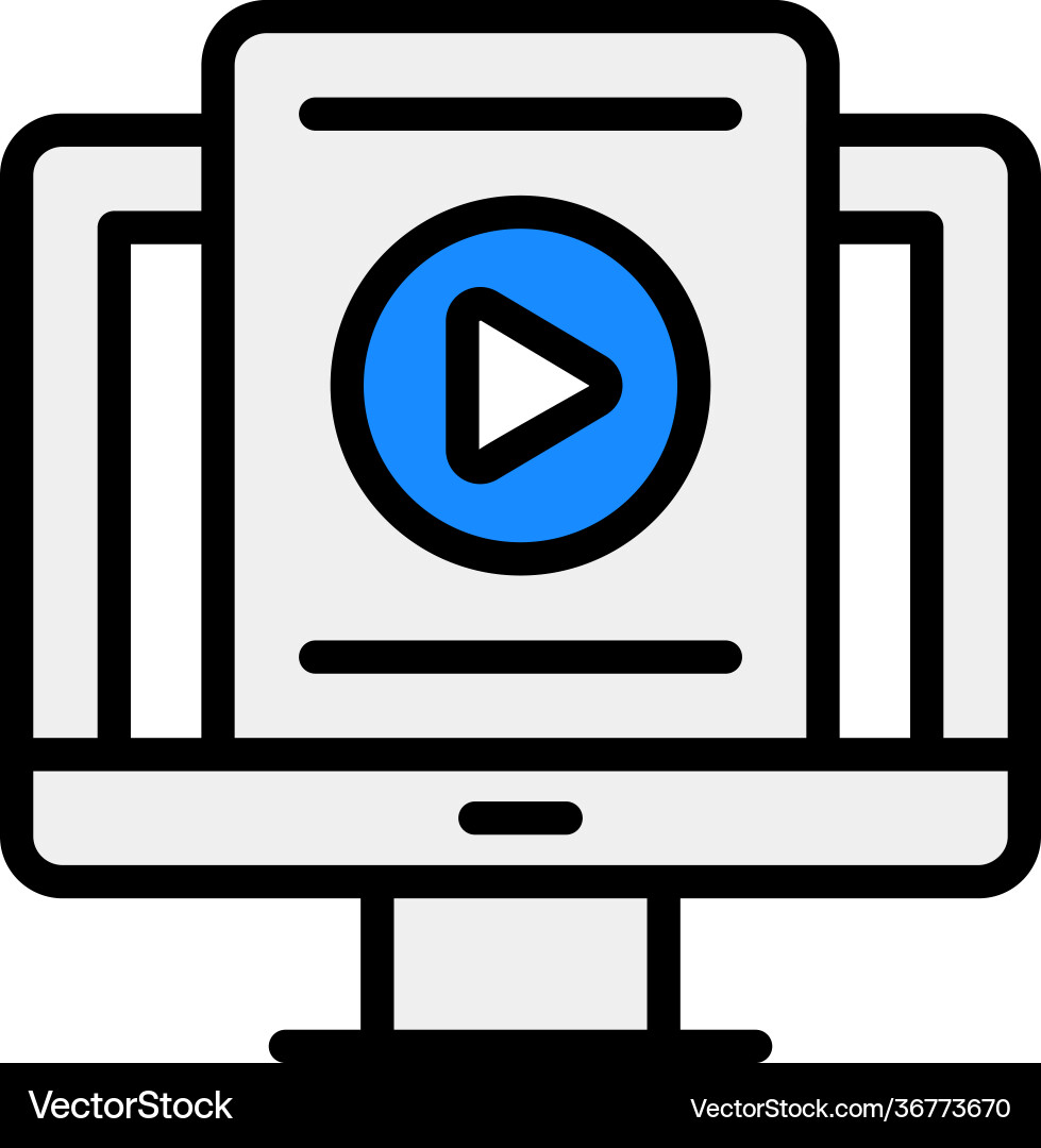 Video file Vector Image