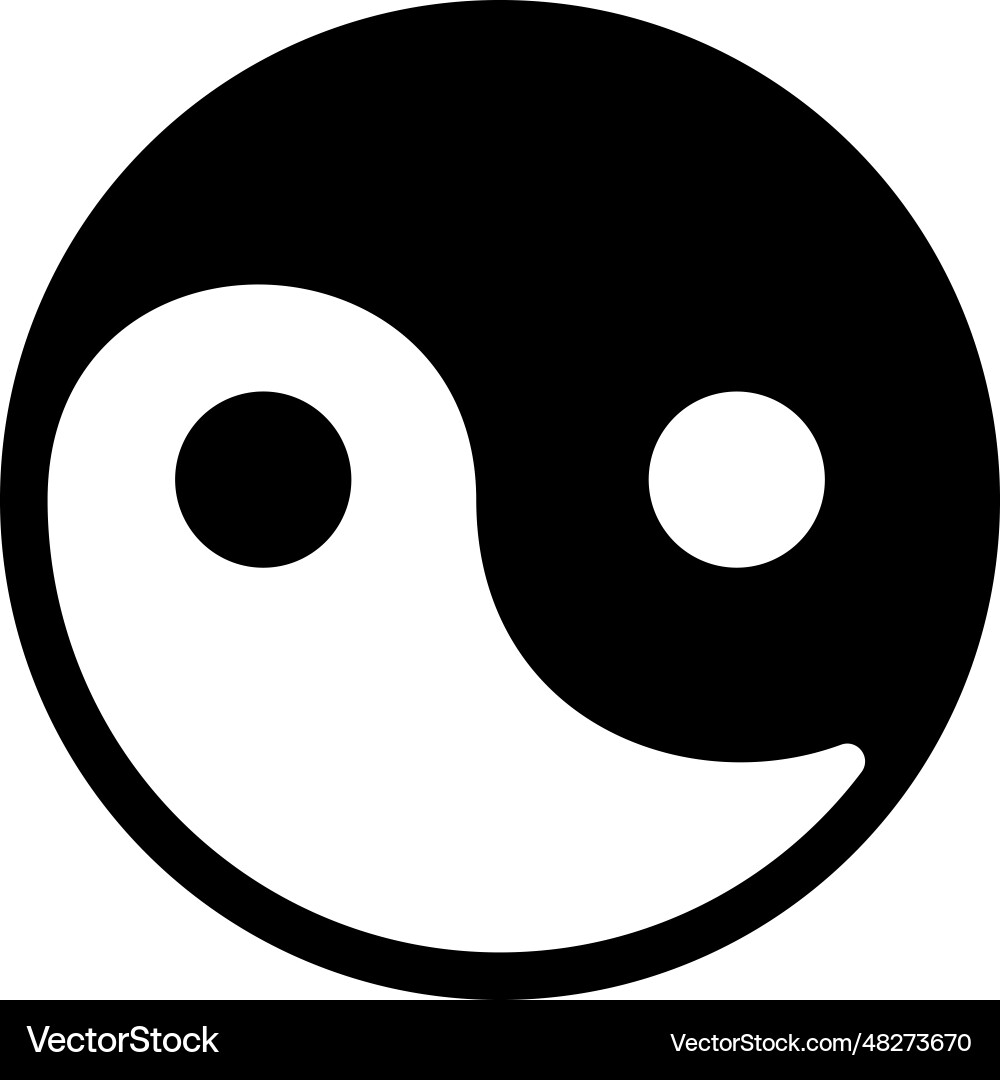 Ying yang icon Vector Image