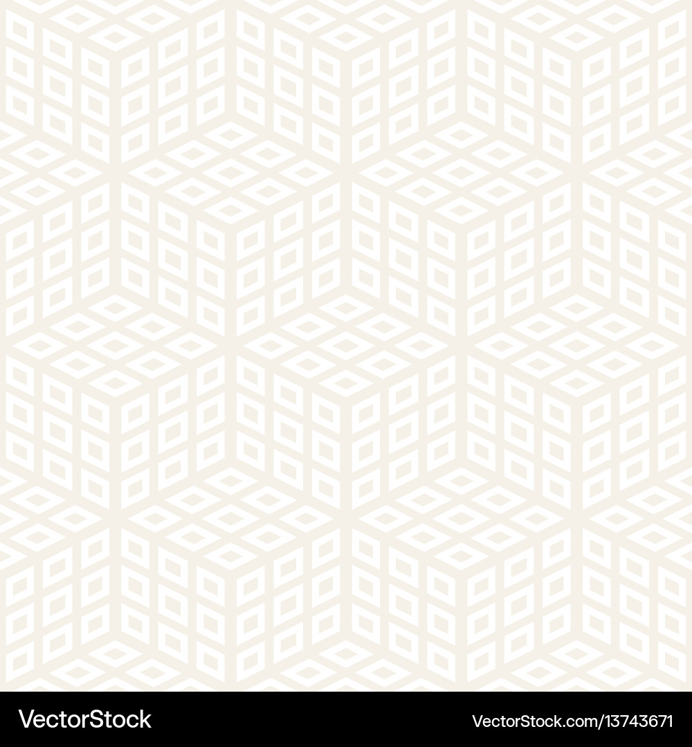 Cubic grid tiling endless stylish texture Cubic grid tiling endless stylish texture vector image