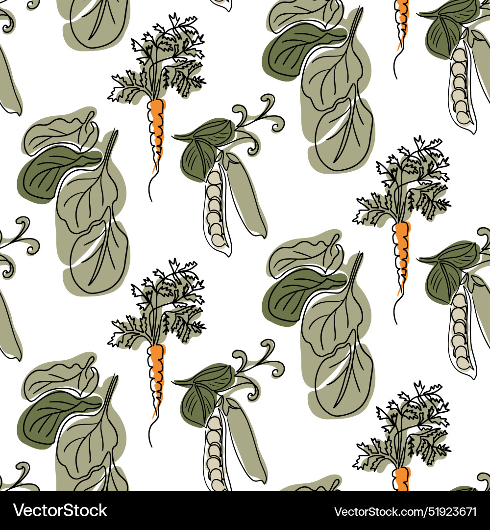 Ecofriendly seamless pattern with single line Ecofriendly seamless pattern with single line Vector Image