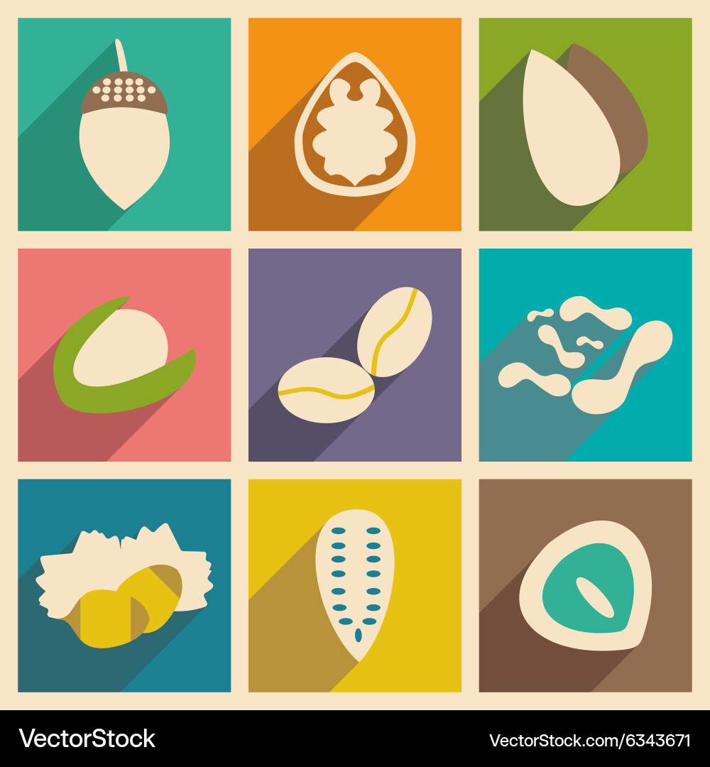 Flat with shadow concept and mobile application Vector Image