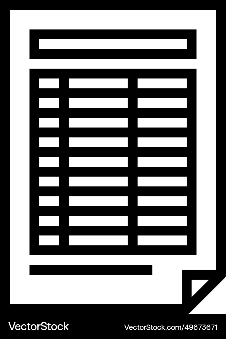 Form list line icon Form list line icon vector image