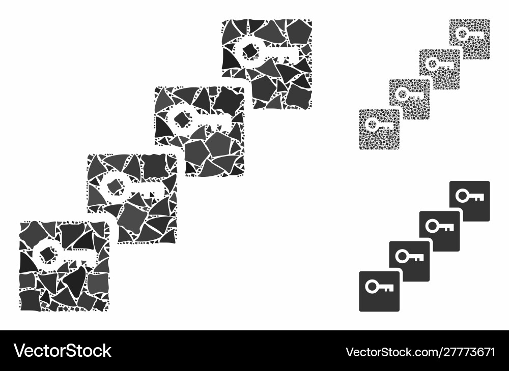 Key blockchain composition icon bumpy items Key blockchain composition icon bumpy items vector image