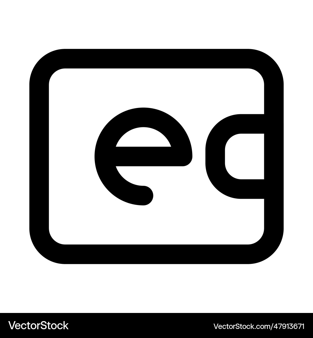 More secure payment with e-wallet vector image