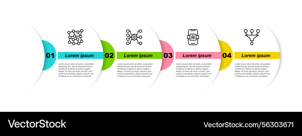 Neural Network AI Concept Vector Image