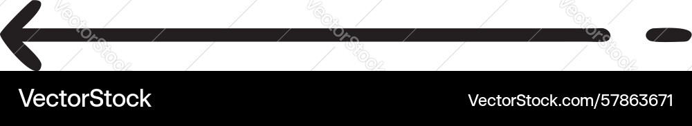 Simple left arrow icon for previous steps Vector Image