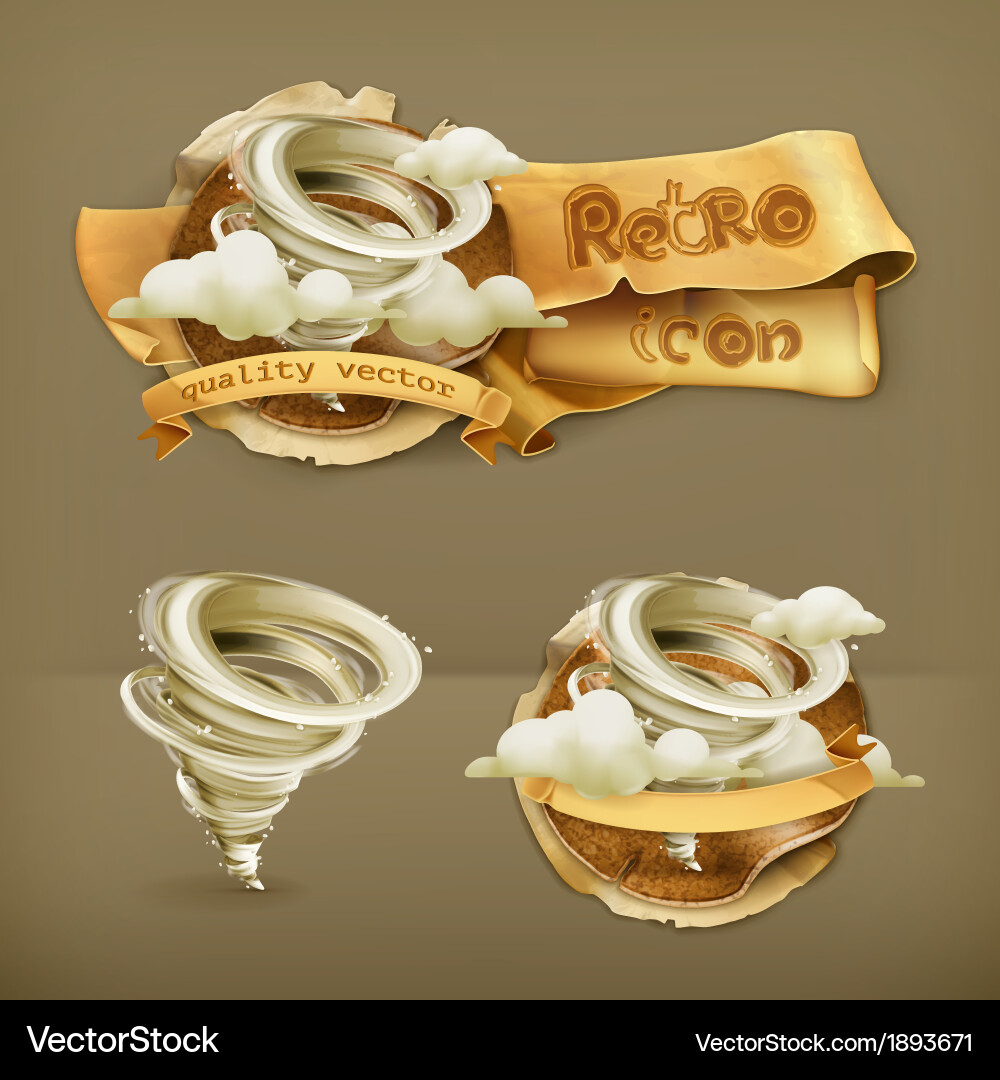 Tornado icon Royalty Free Vector Image - VectorStock