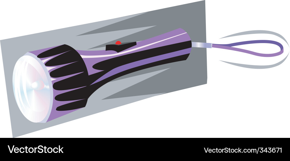 Violet Torch - Light Source Vector Image