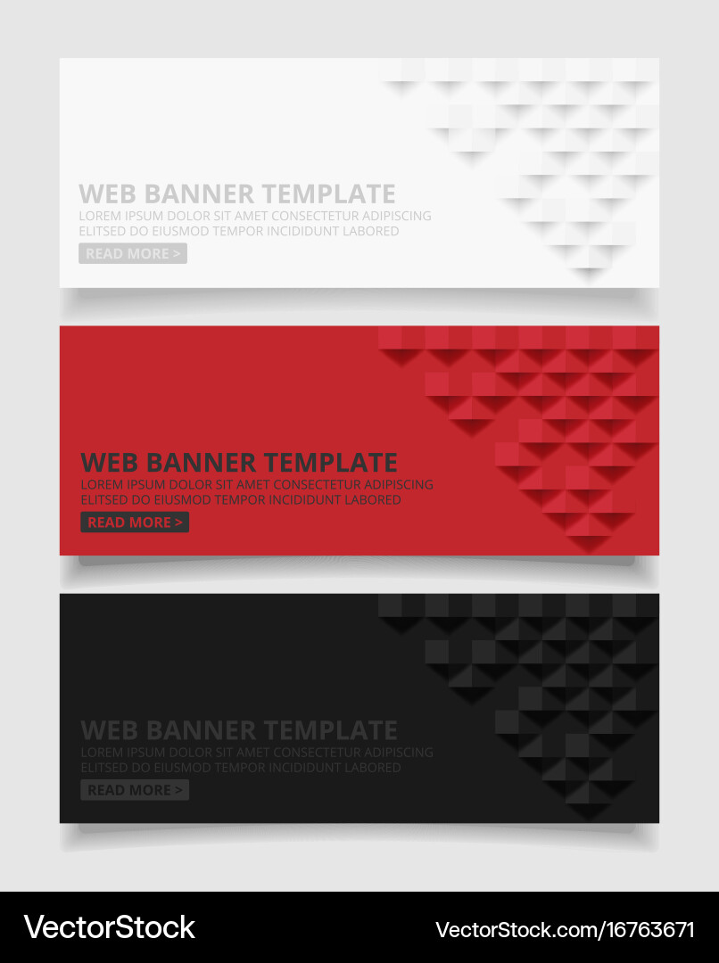 White red and black square geometric texture Vector Image