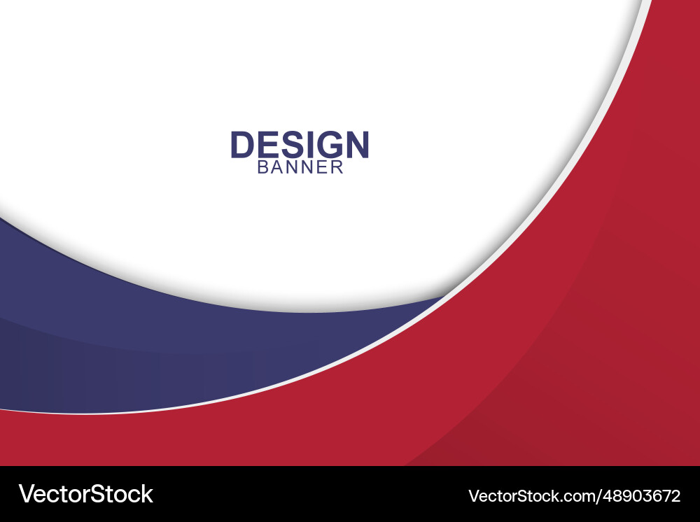 Business banner background with curve shape Business banner background with curve shape vector image