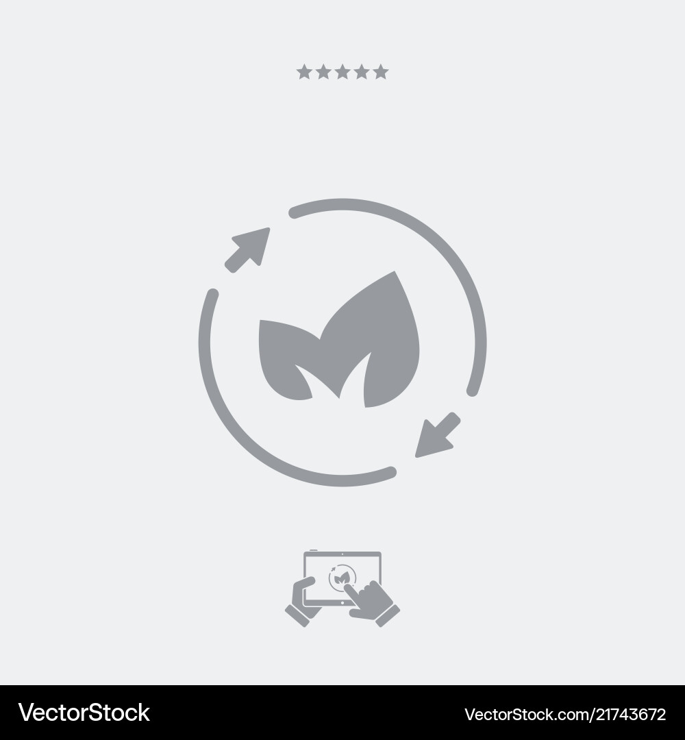 Leaves - renewable concept icon Leaves - renewable concept icon vector image