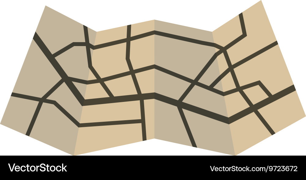 Map icon instrument of navigation design Vector Image