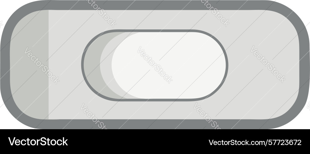 Minimalist toggle switch button icon design vector image