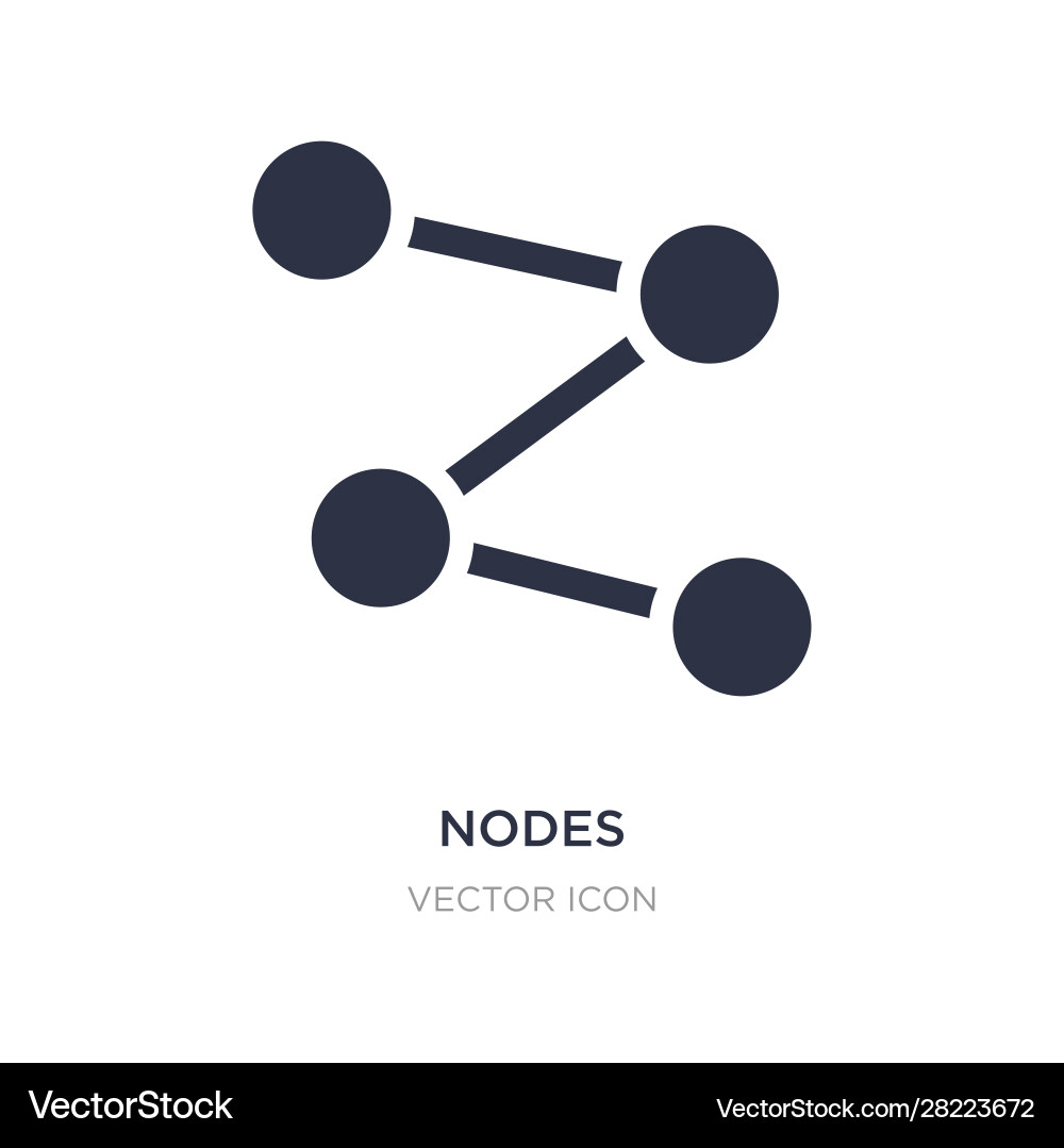 Nodes icon on white background simple element Nodes icon on white background simple element vector image