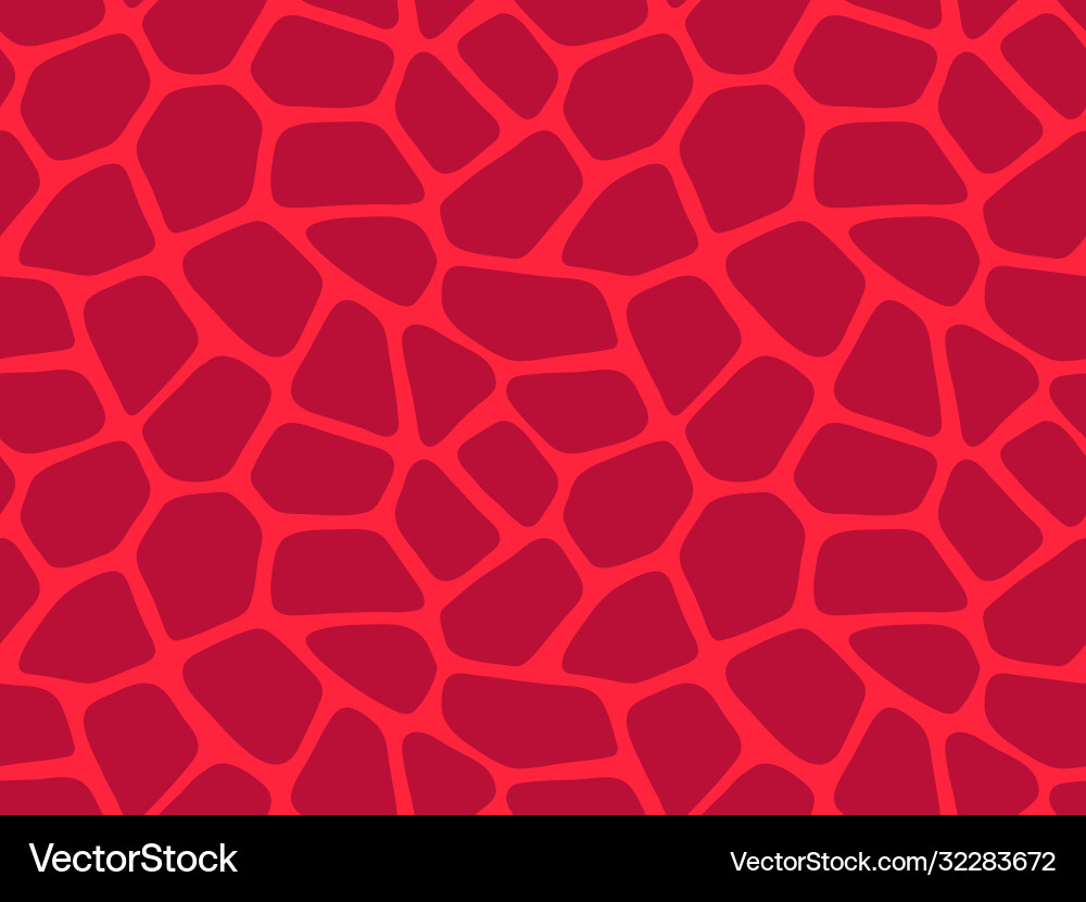 Red Giraffe Pattern - Abstract Texture Vector Image
