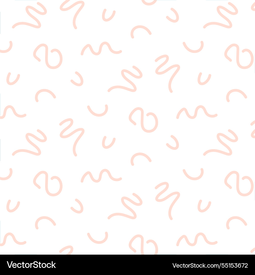Seamless pattern with abstract wavy shapes in soft Vector Image