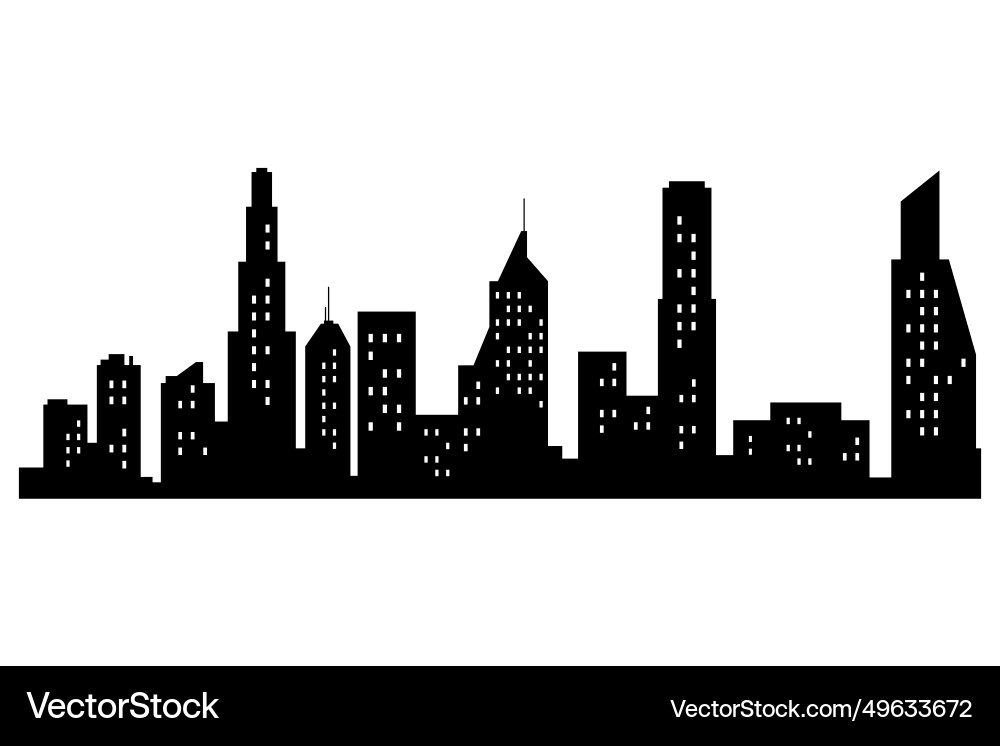 Stadt Silhouette moderne Stadtlandschaft Stadt Silhouette moderne Stadtlandschaft vektorbild