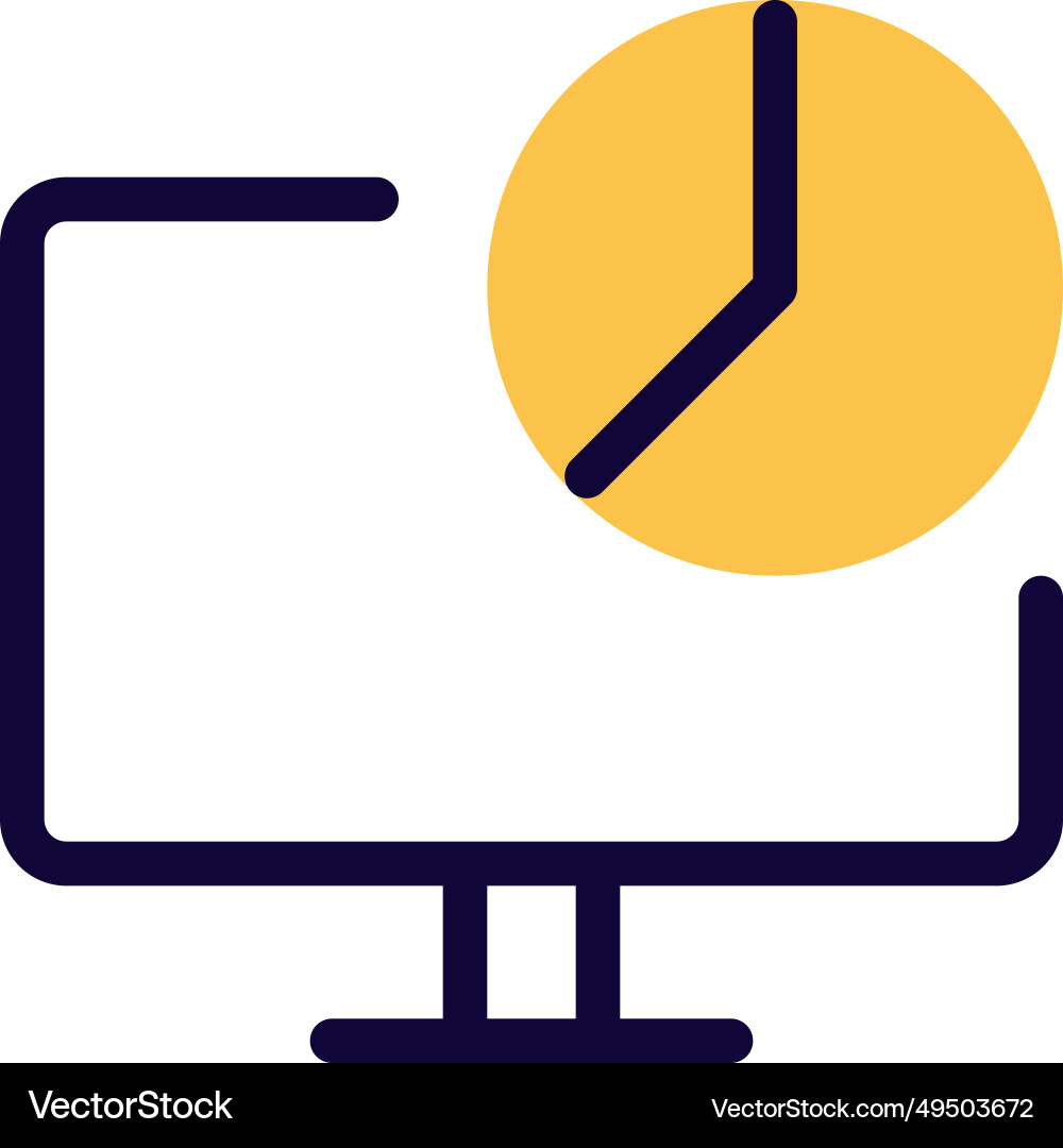 Visual data represented as a circular graph Vector Image