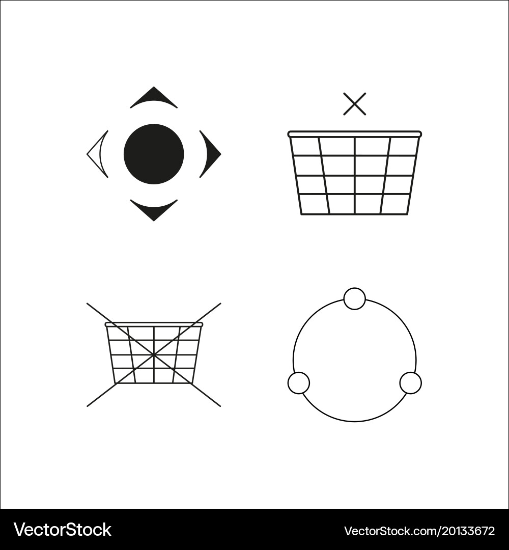 Web simple linear icon setsimple outline icons vector image