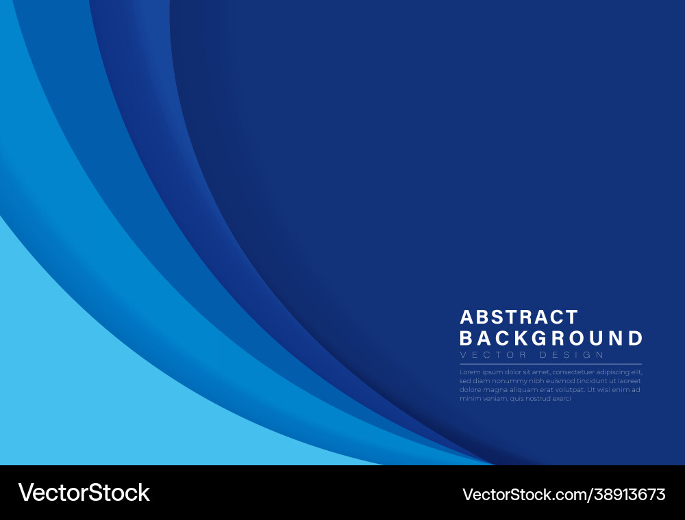 Abstract blue curve paper layers background Abstract blue curve paper layers background vector image