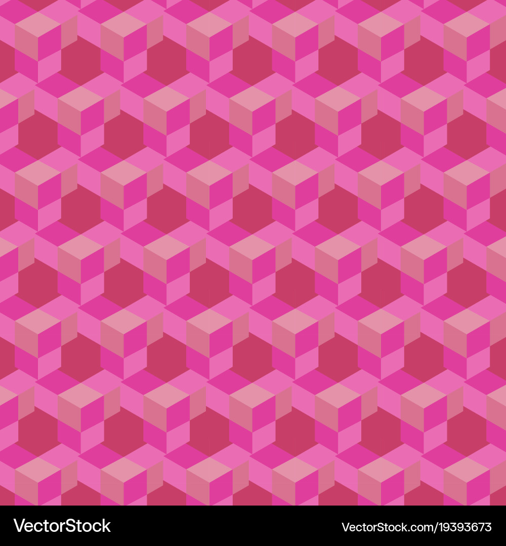 Abstract Cube Pattern - Seamless vector image