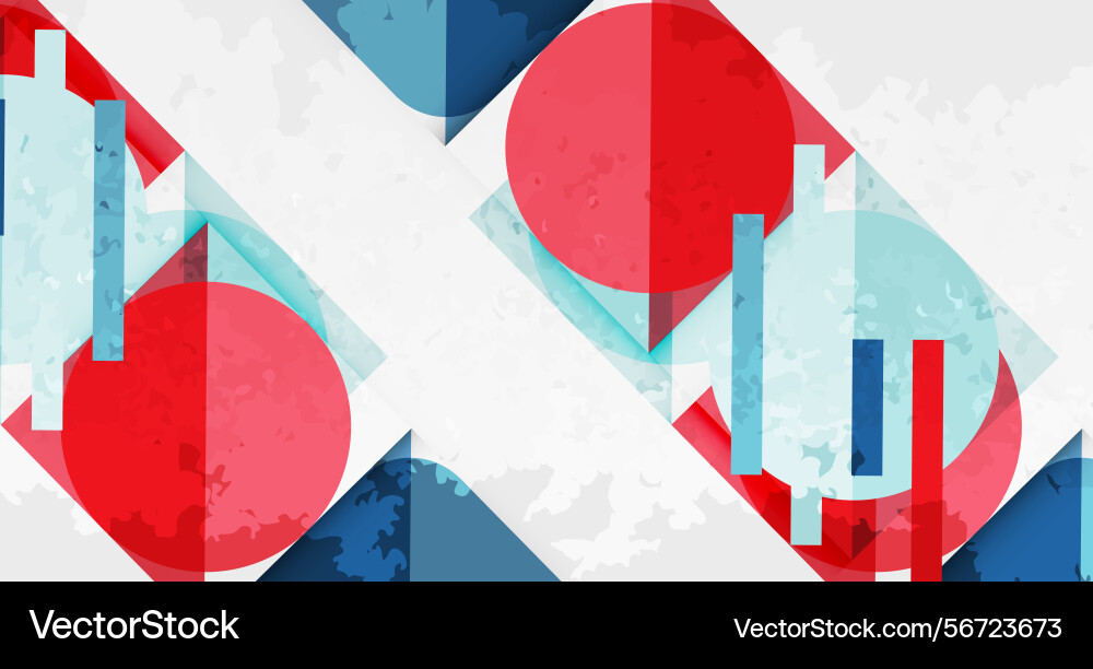 Abstract geometric design red circles overlap Abstract geometric design red circles overlap vector image