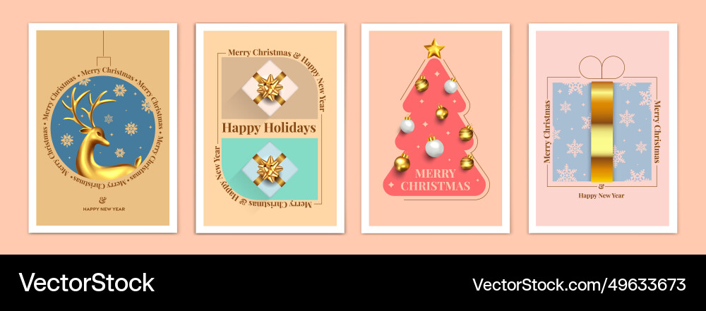 Christmas greeting card design 2024 3 Christmas greeting card design 2024 3 vector image