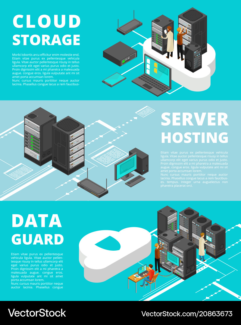 Data Center Network Security Vector Image