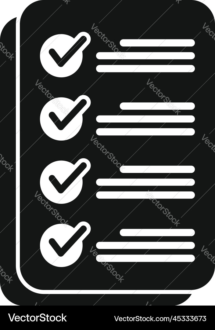 Done task schedule icon flat event time Done task schedule icon flat event time vector image