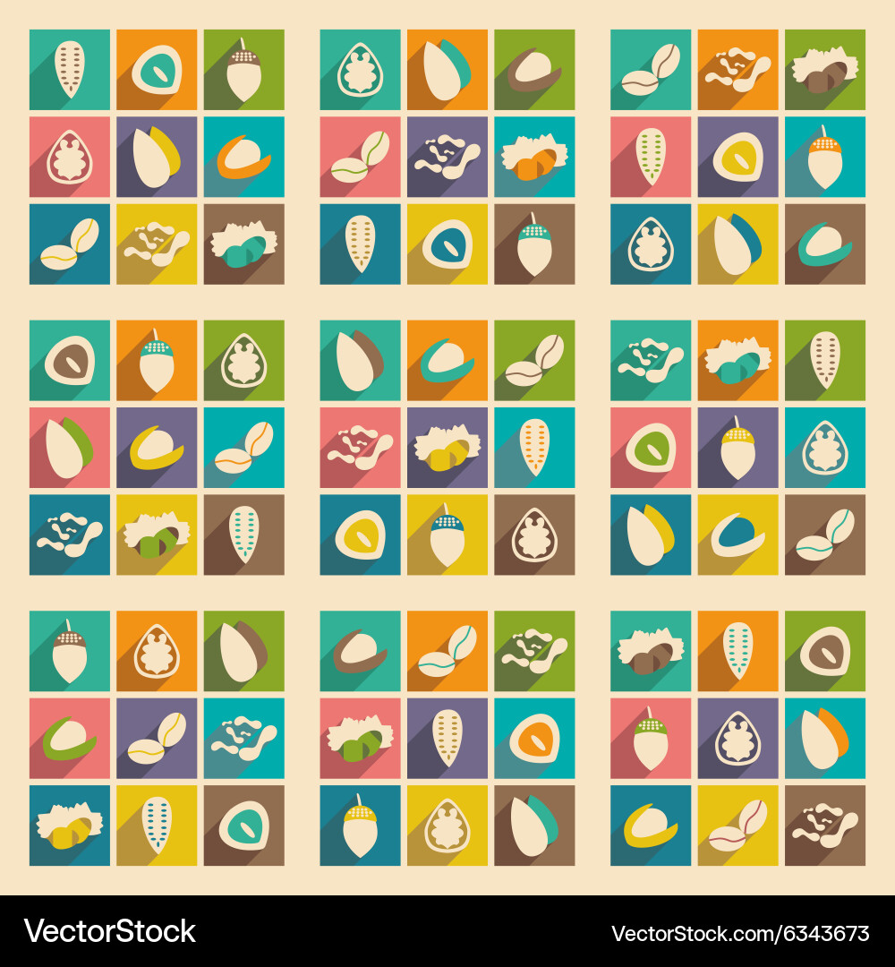 Flat with shadow concept and mobile application Vector Image