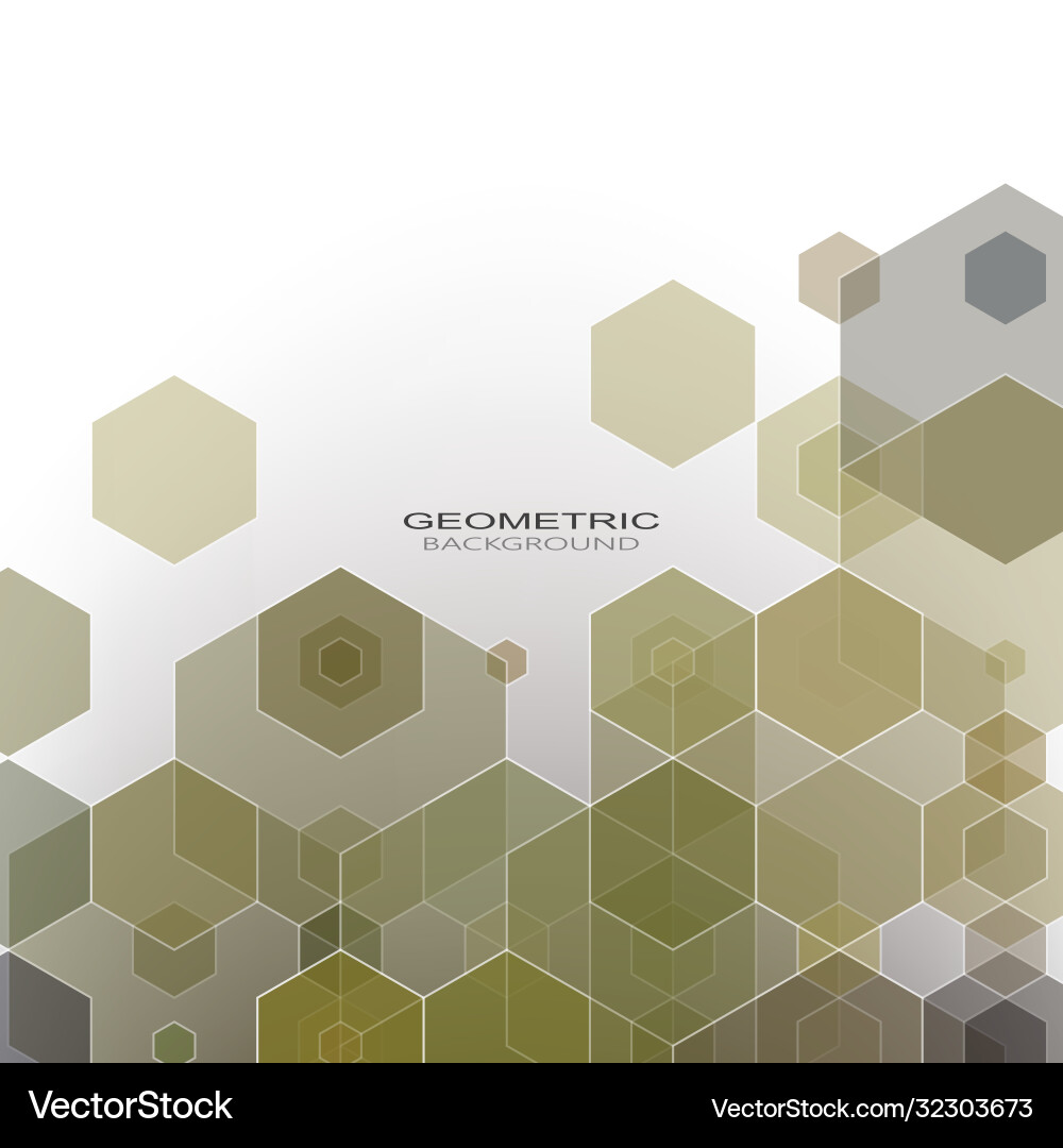 Gray design background hexagon pattern Gray design background hexagon pattern vector image