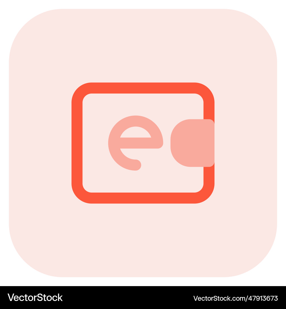 More secure payment with e-wallet Vector Image