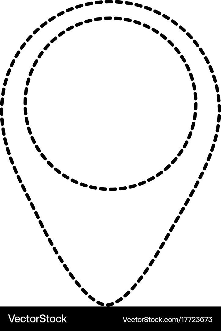 Pointer location isolated icon Vector Image