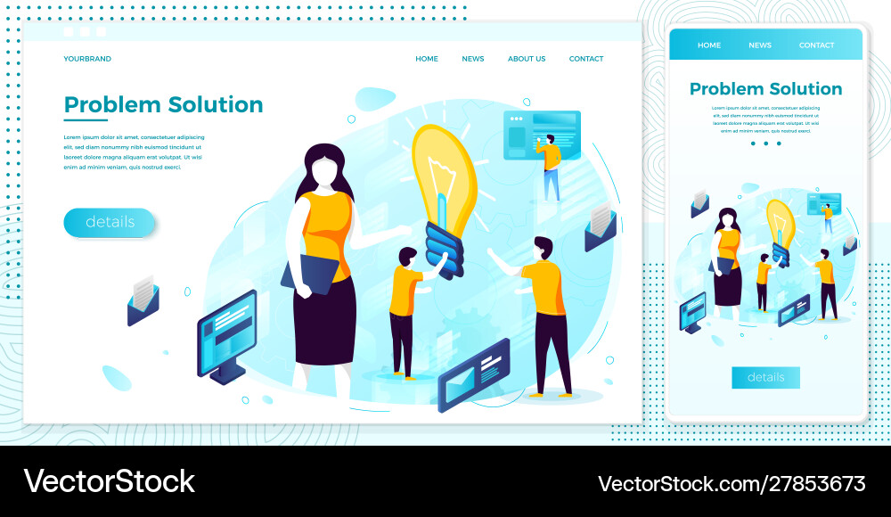 Problem Solving & Innovation vector image