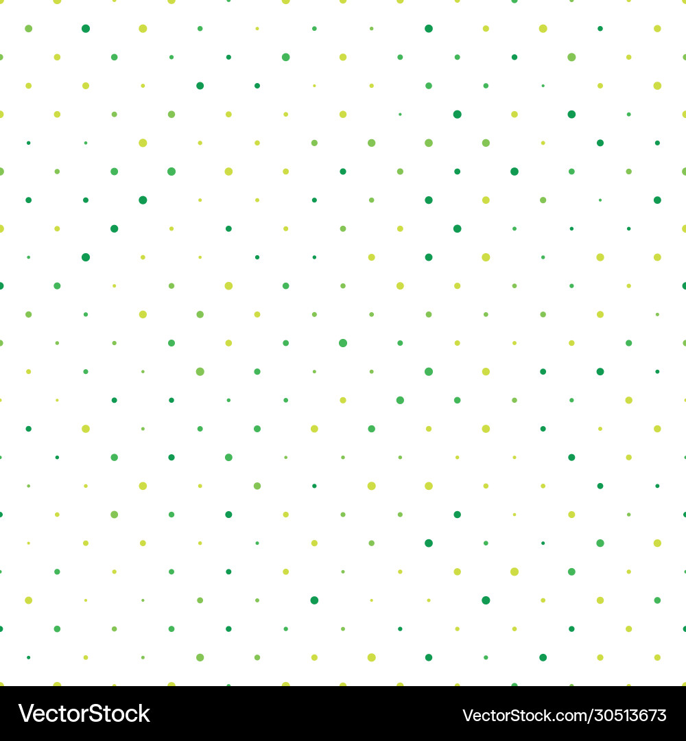 Seamless polka dot pattern green dots in random Seamless polka dot pattern green dots in random vector image