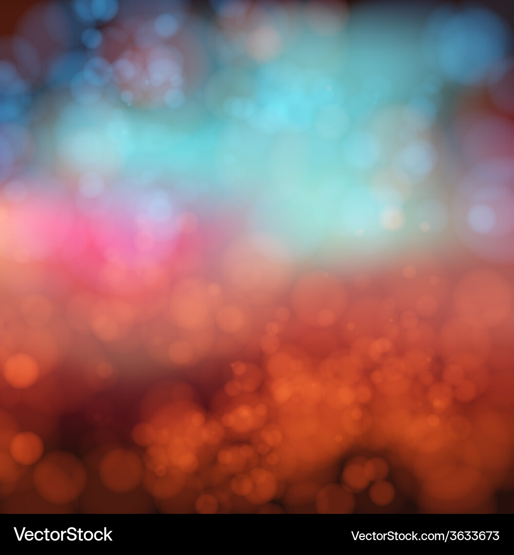 Soft blurry background with bokeh effect vector image