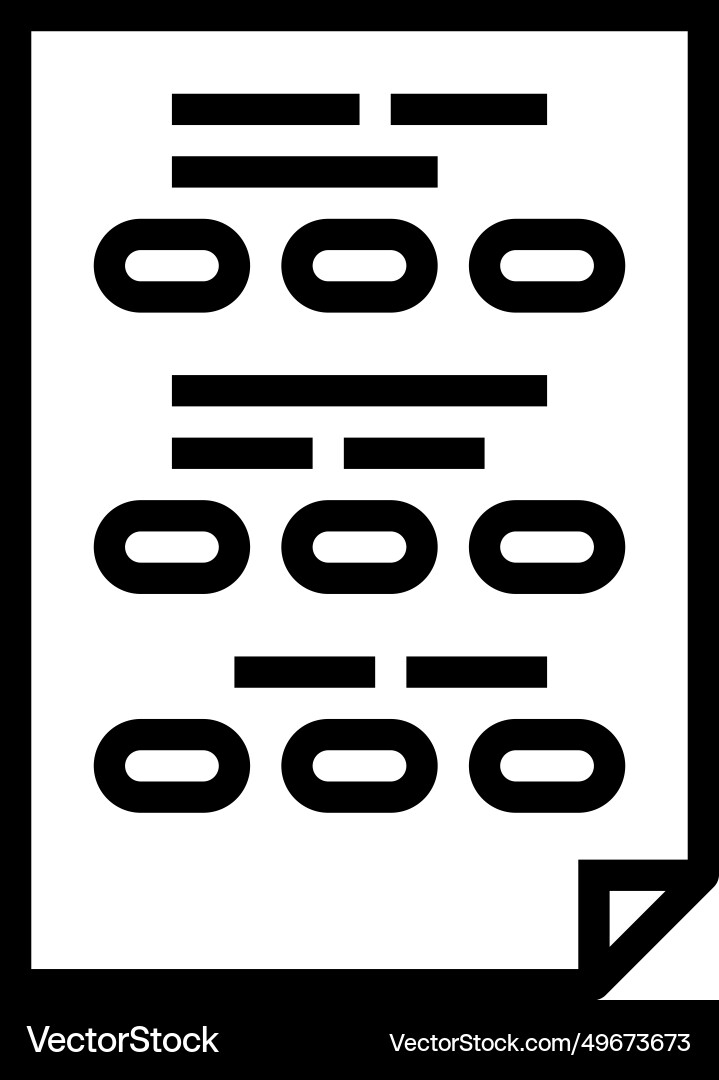 Test list line icon Test list line icon Vector Image