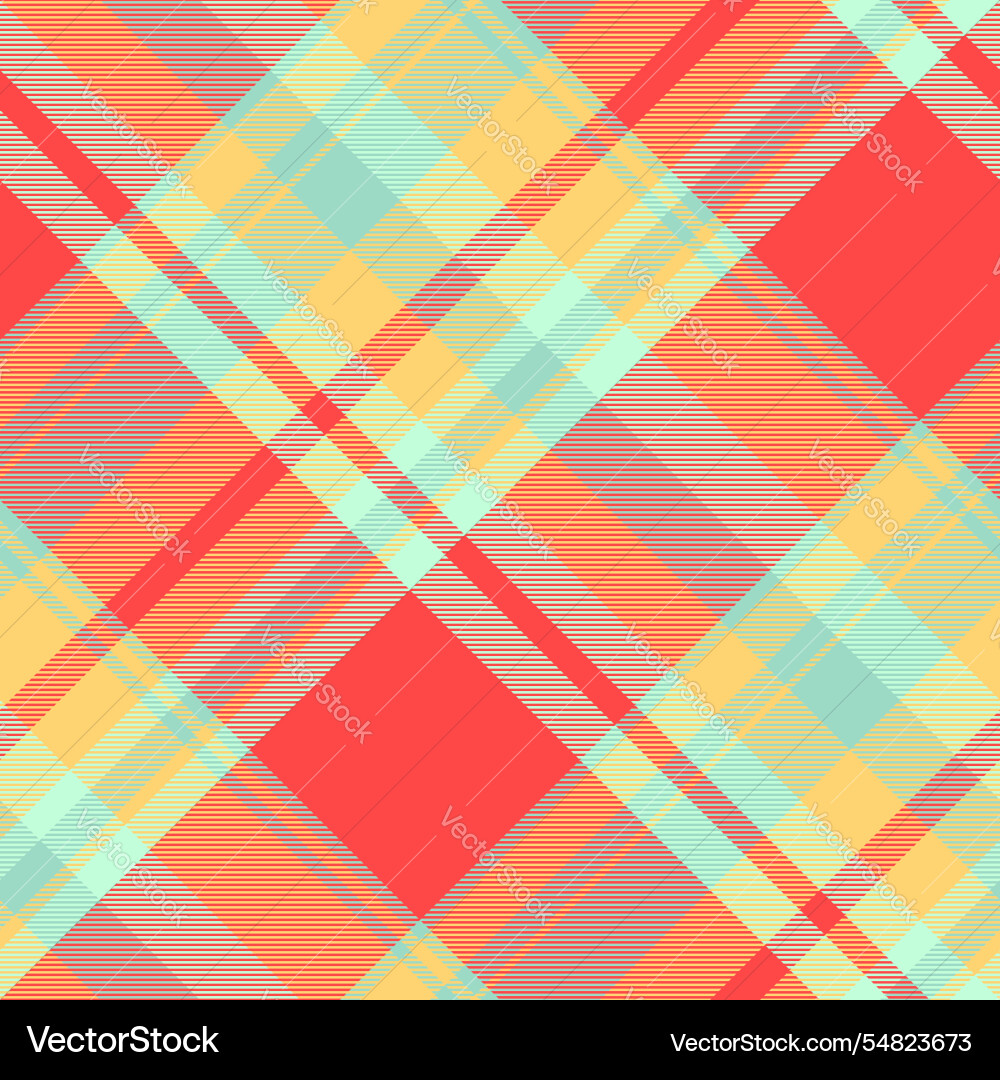 Vibrant diagonale Plaidmuster in rot gelb Vibrant diagonale Plaidmuster in rot gelb vektorbild