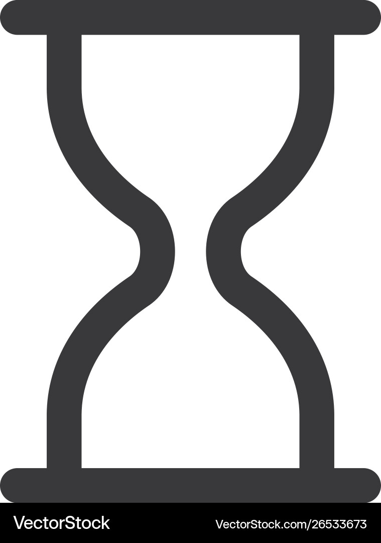 Wait icon in modern style for web site and mobile vector image