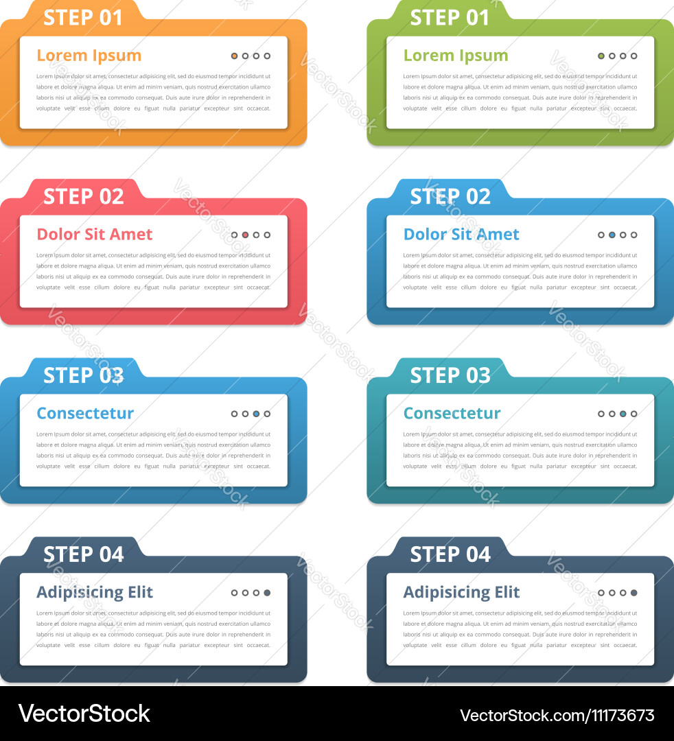 Workflow Steps & Options - Business Concepts vector image