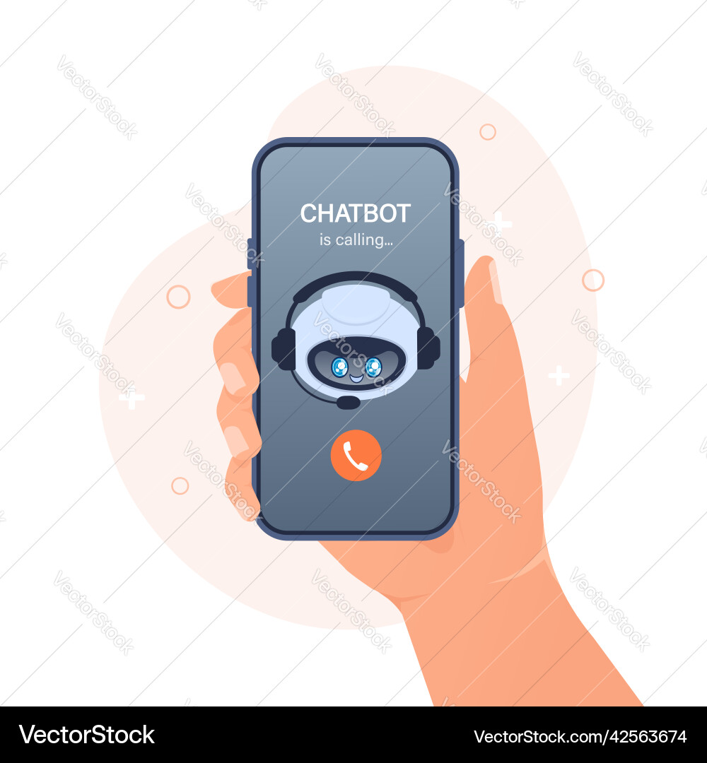 Flat chat bot for web design isometric vector image