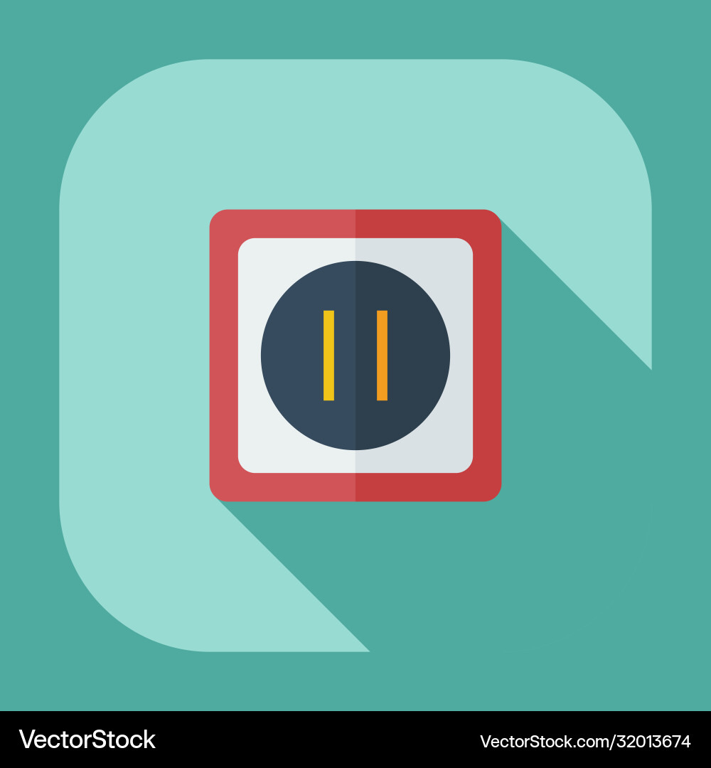 Flat modern design with shadow icons socket Flat modern design with shadow icons socket vector image