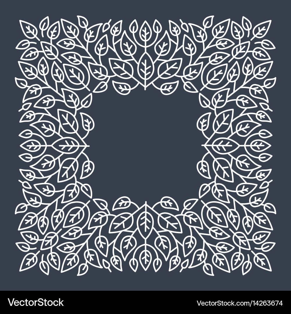 Linear frames design template vector image